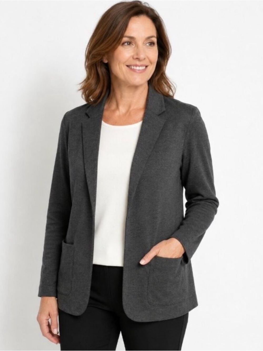 J. Jill - Comfortable Stretch Career Ponte Blazer - SIZE MEDIUM